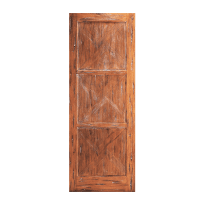 3-Panel Unique Mahogany Exterior Single Door Slab – 38 Kyoto
