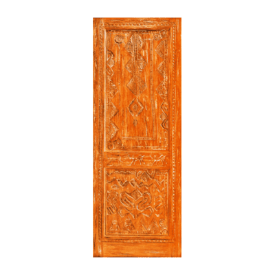 2-Panel Unique Mahogany Exterior Single Door Slab – 45 Mombasa