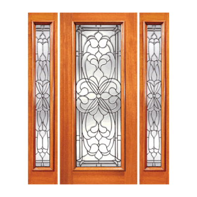 Full-Lite Classic Mahogany Exterior Sidelite Door Slabs – H Series