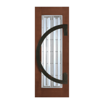 Full-Lite Unique Mahogany Exterior Single Door Slab – Model NW 1664 – 2 1/4″ Thick Door