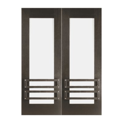Full-Lite Unique Mahogany Exterior Double Door Slabs – Model NW 1789 – 2 1/4″ Thick Door