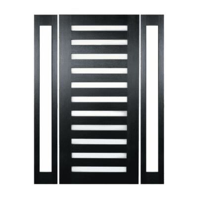 11-Lite Midcentury Modern Mahogany Exterior Sidelite Door Slabs – 5011 w/5000 SL