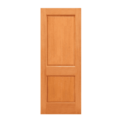 2-Panel Classic Mahogany Exterior Double Door Slabs – 2-Panel