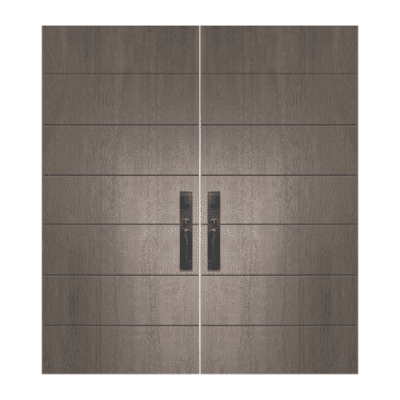 Midcentury Modern Mahogany Exterior Double Door Slabs – Westwood Mahogany Solid Contemporary