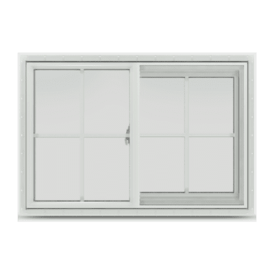 Vinyl Window – Double Hung 2-Lite Slider – With Grille