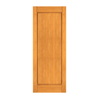 1-Panel Midcentury Modern Bamboo Interior Single Door Slab – BM 30 Wood Panel