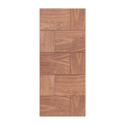 10-Panel Midcentury Modern Walnut Interior Single Door Slab – MD 16 Walnut