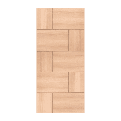 10-Panel Midcentury Modern White Oak Interior Single Door Slab – MD 16 White Oak