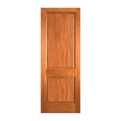 2-Panel Classic Mahogany Interior Single Door Slab – P 620 Mahogany