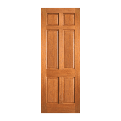 6-Panel Classic Mahogany Interior Single Door Slab – P 660 Mahogany