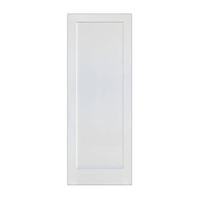 1-Panel Midcentury Modern Prime White Interior Single Door Slab – SH 13 Prime White