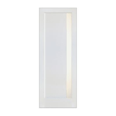 1-Lite Midcentury Modern Prime White Interior Single Door Slab – SH 15 Prime White