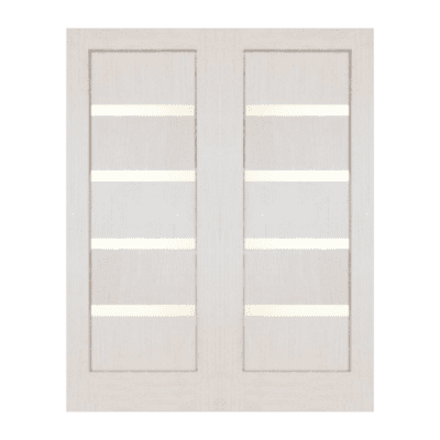 4-Lite Midcentury Modern Italian Interior Double Door Slabs – SH 16 Italian
