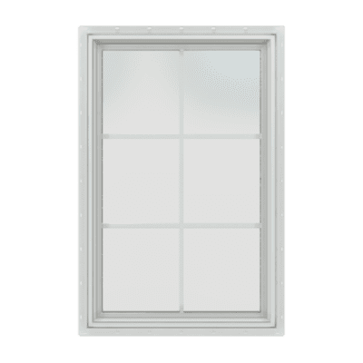 Vinyl Window – Fixed 2 7/8″ Jamb – With Grille