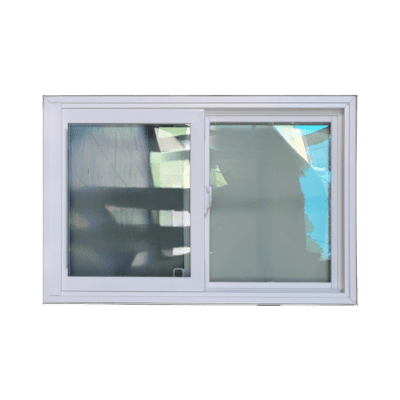 Vinyl Window – Double Hung 2-Lite Slider – With Grille