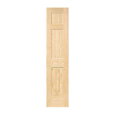 3-Panel Classic Stain Grade Pine Interior Single Door Slab – Colonial Single Hip Panel