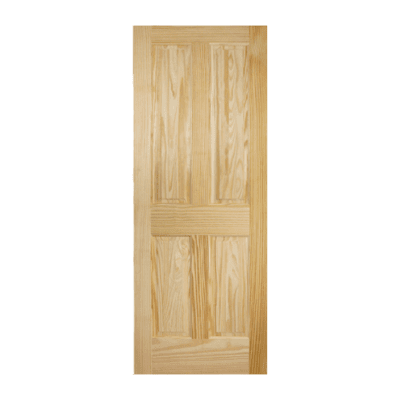 4-Panel Classic Stain Grade Pine Interior Single Door Slab – Colonial Panel