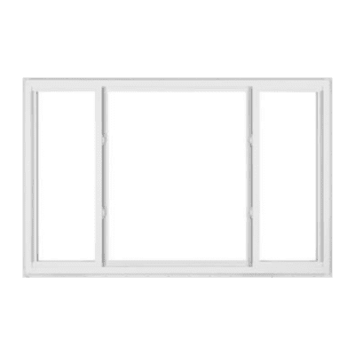 Vinyl Window – Double Hung 3-Lite Slider – No Grille