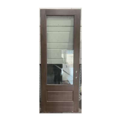 1-Lite over 1-Panel Farmhouse Fiberglass Exterior Single Door Slab- 3/4 Lite – 36″ x 96″ – Clearance