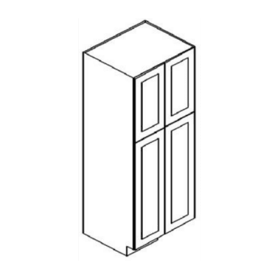 Matrix Greystone Shaker (AG) – 24″ Width 4 Door Pantry Cabinet