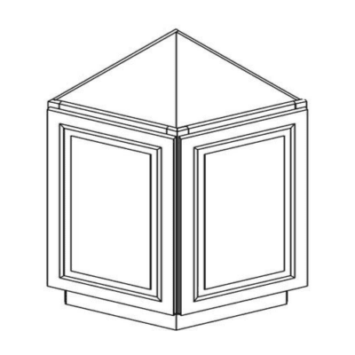 Matrix Gramercy White (GW) – Angle Base Cabinet