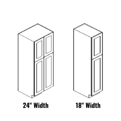 Builder Grade White Shaker – Pantry Cabinet