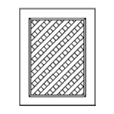 Matrix Gramercy White (GW) – 2 Piece Lattice Door Option for Sink Base