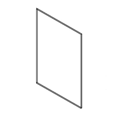 Builder Grade White Shaker – 24″ Refrigerator End Panel