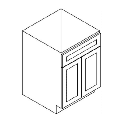 Builder Grade White Shaker – Vanity Sink Base