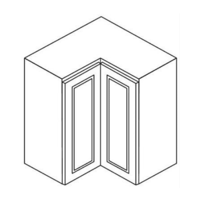 Matrix Gramercy White (GW) – Square Corner Wall Cabinet